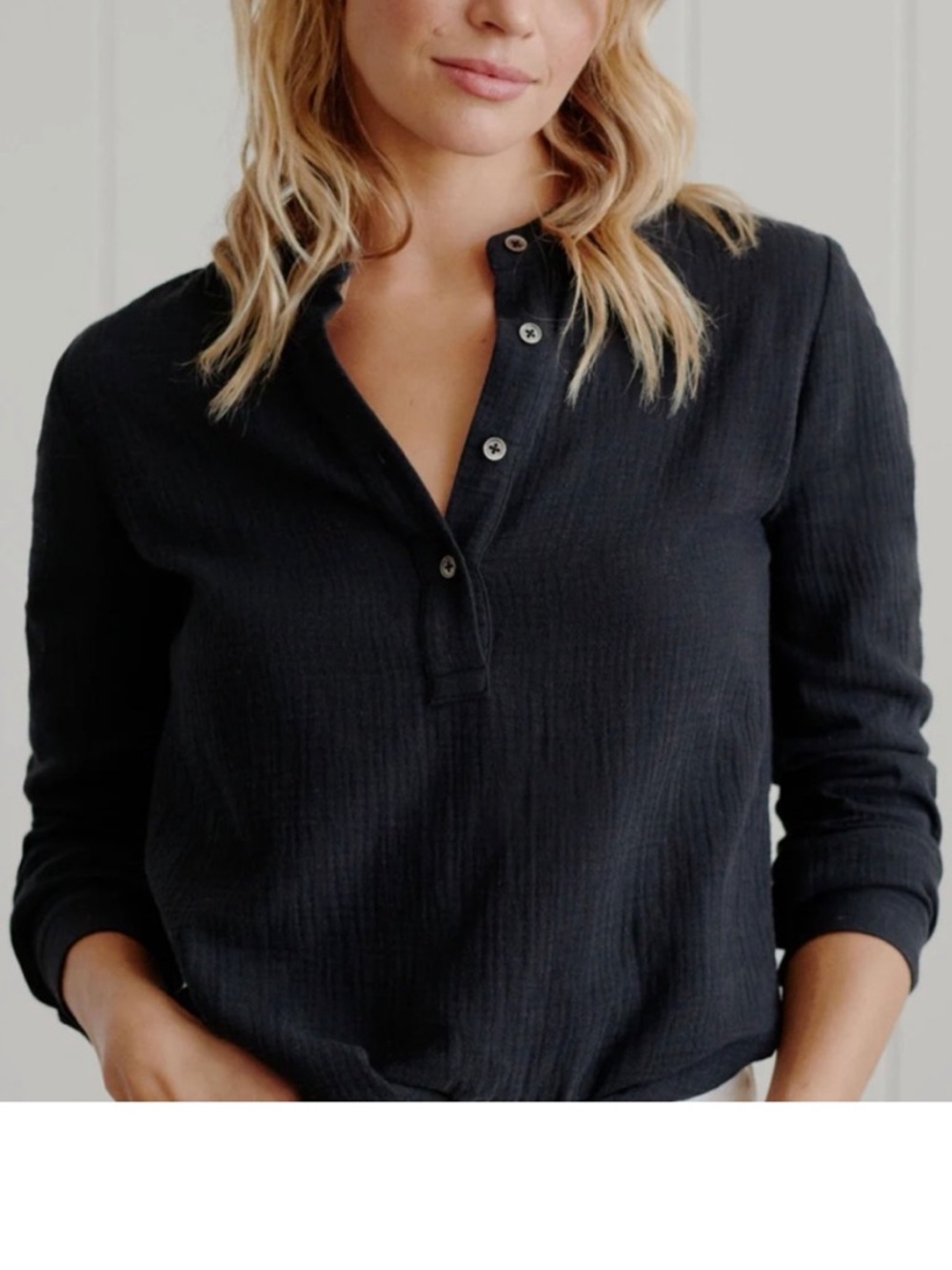 Jenni Kayne Black Cotton Shirt
